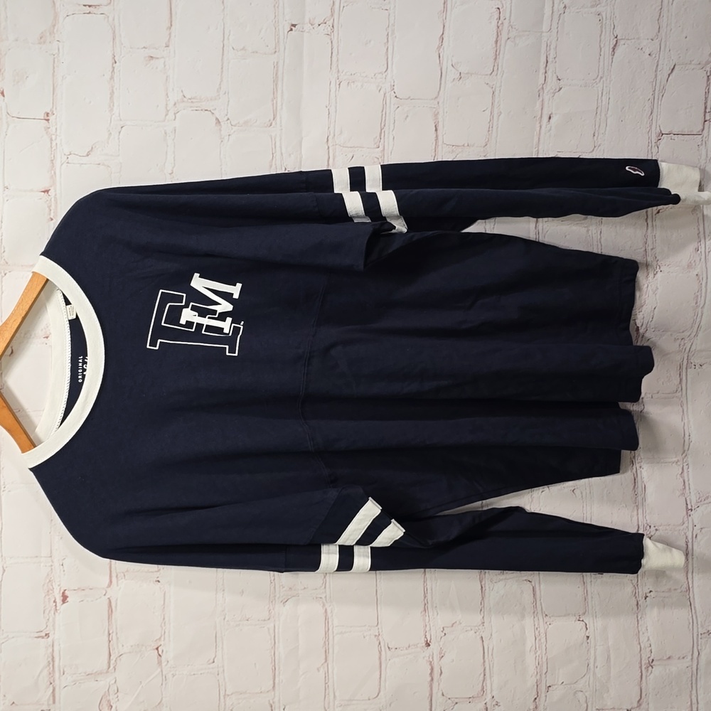 Original League University Francis Marion Long Sleeved Oversized T Shirt Size M - Picture 1 of 16